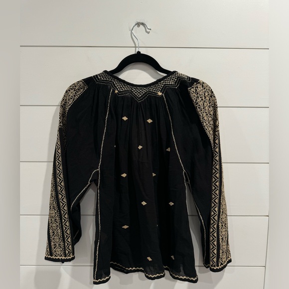 NWT Doen Valadon black embroidered top - Picture 9 of 10